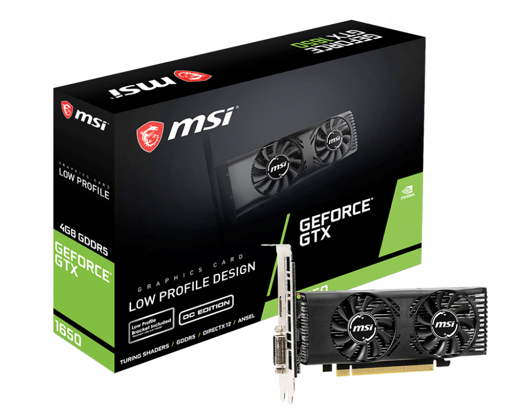 Видеокарта MSI Geforce GTX 1650 4GB GDDR5 (GTX 1650 4GT LP OC) купить в  магазине Planeta COMP | Код товара: 1269781 | Цена: 23770 руб. |  Характеристики