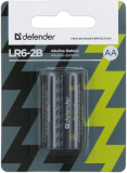 Элемент питания Defender LR6-2B AA, в блистере 2 шт (56013)