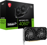  MSI GeForce RTX 4060 Ti Ventus 2X Black OC 8Gb