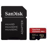 ����� ������ Micro SDHC 64GB Sandisk Extreme Pro Class 10 UHS Class 3 (SDSDQXP-064G-G46A)
