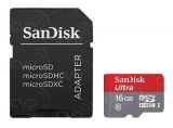 ����� ������ Micro SDHC 16GB Sandisk Ultra Class 10 UHS-I (SDSQUNC-016G-GN6MA)