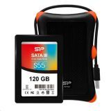 SSD  120GB Silicon Power Slim S55 Upgrade Kit (SP120GBSS3S55S27)