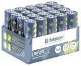 Батарея ALKALINE AA 1.5V LR6-20F 20 PCS 56014 DEFENDER (56014)