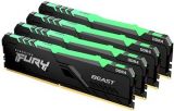   32Gb DDR4 Kingston Fury Beast RGB 3000MHz PC4-24000 Kit of 4x8Gb (KF430C15BBAK4/32)