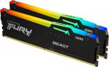 ����������� ������ 64Gb DDR5 Kingston Fury Beast RGB 5200MHz Kit of 2
