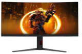������� AOC 34" CU34G4 1500R, 21:9, VA, UWQHD, 1ms, 300cd, 180Hz, HDMI, DP, HAS (CU34G4)