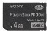 ����� ������ Memory Stick Pro Duo 4GB Sony (MS-MT4G)