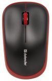 Мышь оптическая беспроводная Defender Hashiru MS-135 Red (52136)