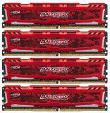 ����������� ������ 16GB DDR4 Crucial PC4-19200 2400Mhz Kit of 4 (BLS4C4G4D240FSE)