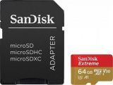 ����� ������ Micro SDHC 64GB Sandisk Extreme Class 10 UHS Class 3 V30 A1 (SDSQXAF-064G-GN6AA)