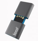 USB Flash 16GB  Leef Fuse Charcoal Matte/Blue (LFFUS-016GBR)