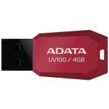 USB Flash 4GB A-Data UV100 Red (AUV100-4G-RRD)
