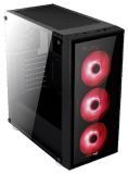 Корпус AeroCool Quartz Black/red