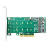 ������� LRNV95N8 PCIe x8 to 2-Port M.2 NVMe, Supports 2*M.2 NVMe SSD for 2230, 2242 LR-LINK (LRNV95N8)