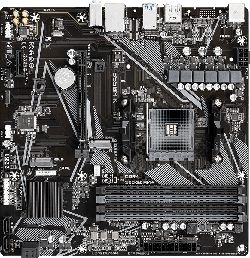   Gigabyte B550M K