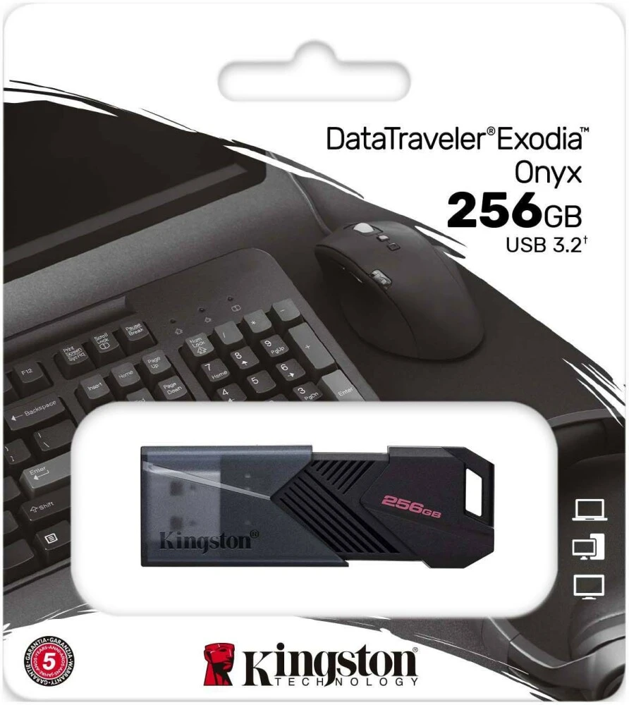 USB Flash  256Gb Kingston DataTraveler Exodia Onyx Black (DTXON/256GB)