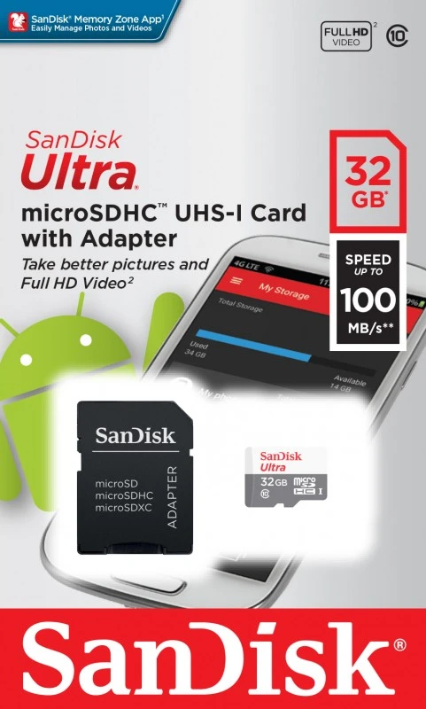����� ������ 32GB SanDisk Ultra (SDSQUNR-032G-GN3MA)