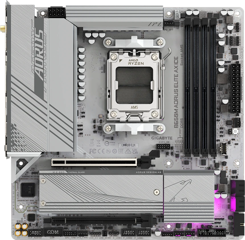  Gigabyte B650M AORUS ELITE AX ICE 1.1