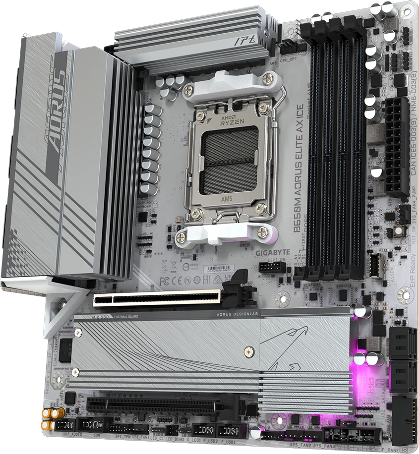   Gigabyte B650M AORUS ELITE AX ICE 1.1