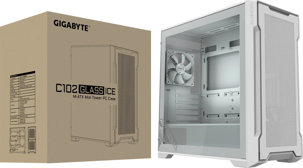  Gigabyte C102 GLASS Ice