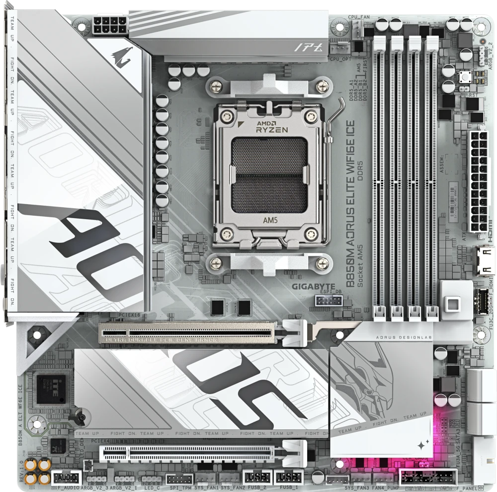   Gigabyte B850M AORUS ELITE WIFI6E ICE