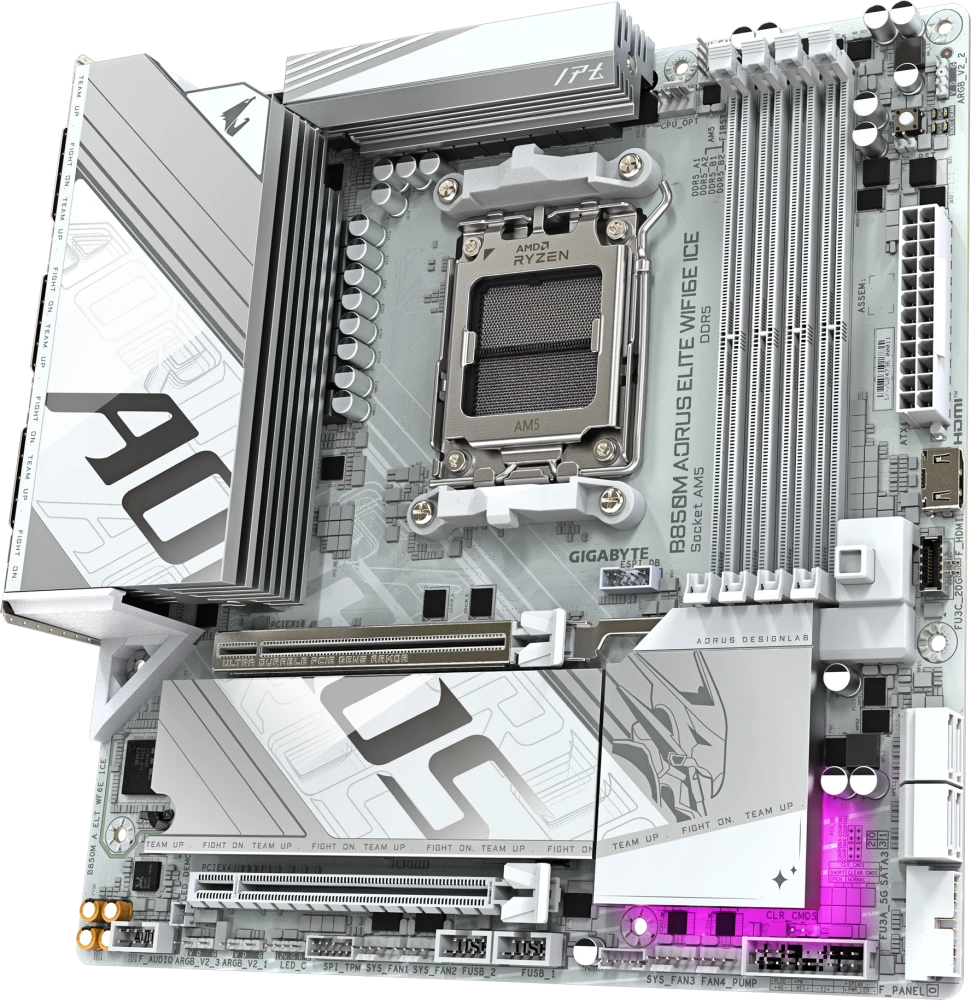   Gigabyte B850M AORUS ELITE WIFI6E ICE