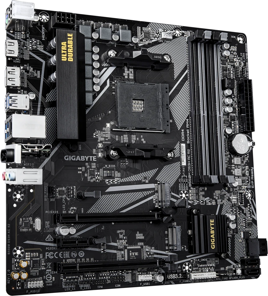   Gigabyte B550M DS3H AC R2