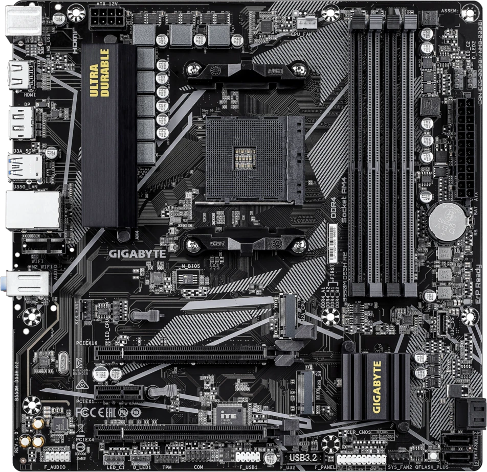   Gigabyte B550M DS3H R2