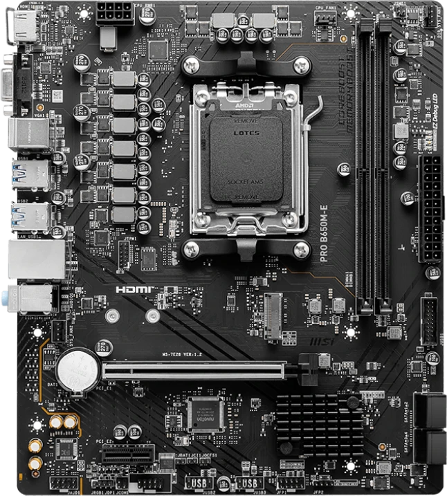 ����������� ����� MSI PRO B650M-E (PRO B650M-E)