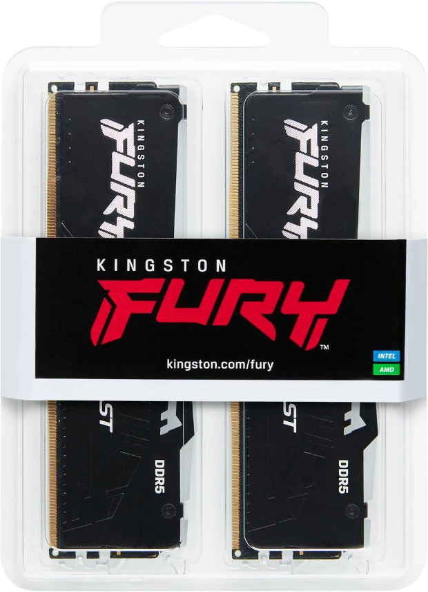 ����������� ������ 64GB DDR5 Kingston Fury Beast RGB 5600MHz Kit of 2