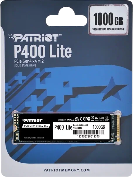SSD M.2 1TB Patriot P400 Lite (P400LP1KGM28H)