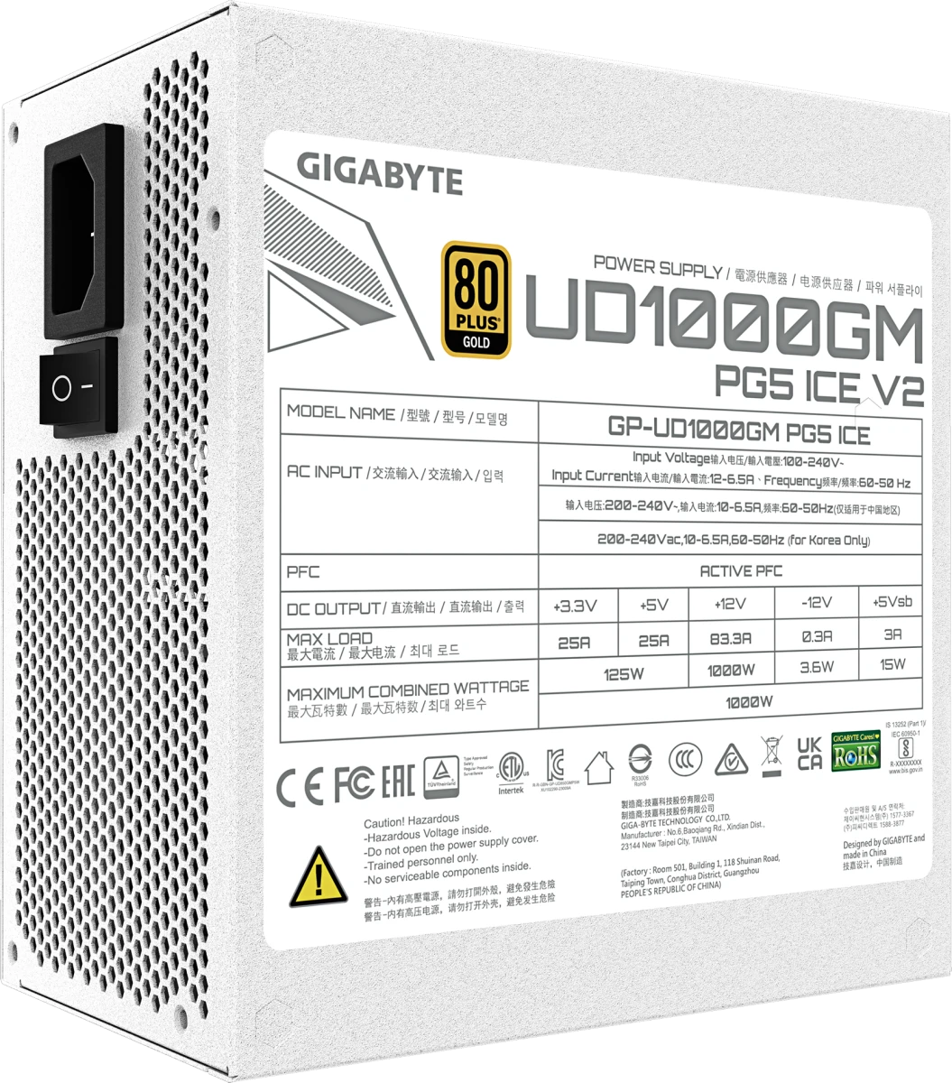   1000W Gigabyte GP-UD1000GM PG5 Ice