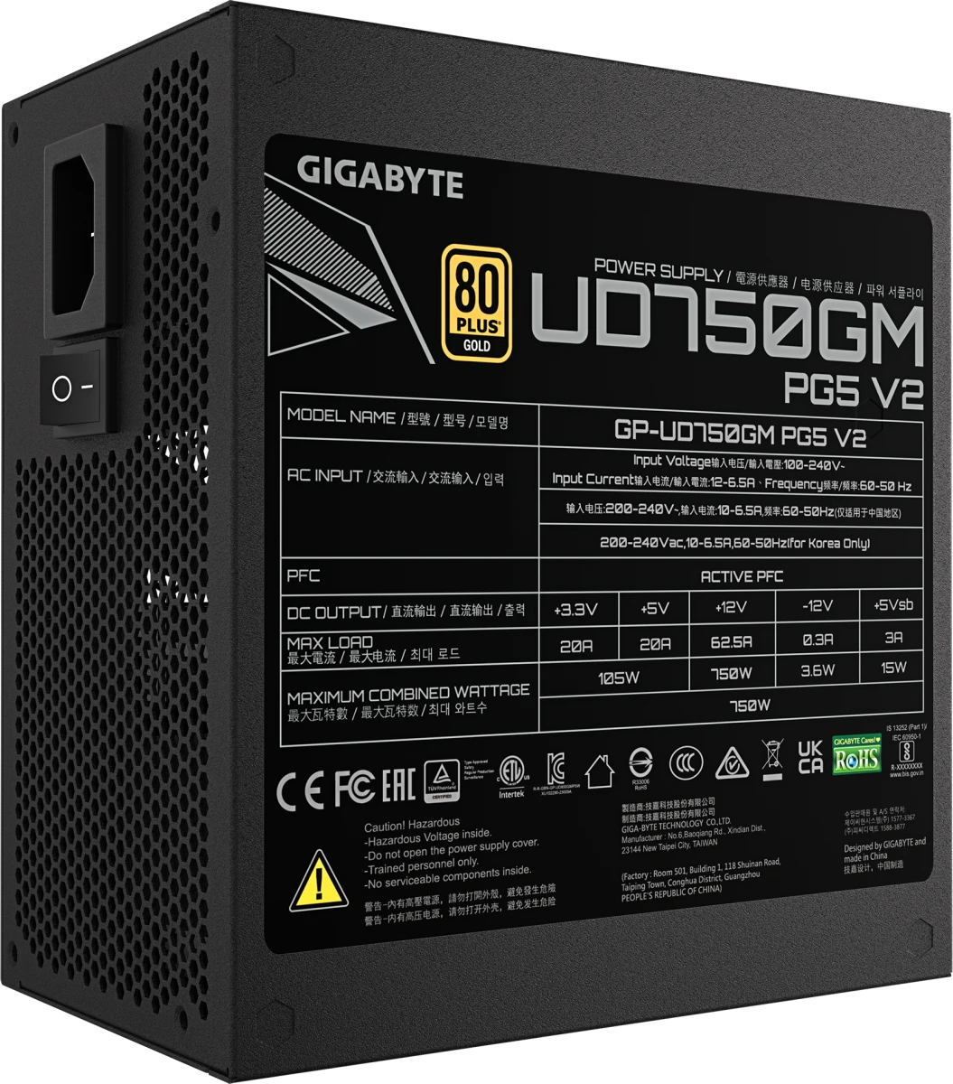   750W Gigabyte GP-UD750GM PG5 V2