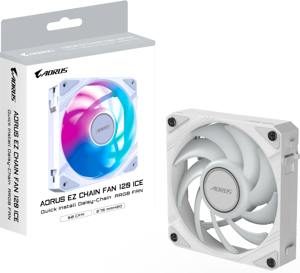 ���������� Gigabyte AORUS EZ CHAIN FAN 120 ICE