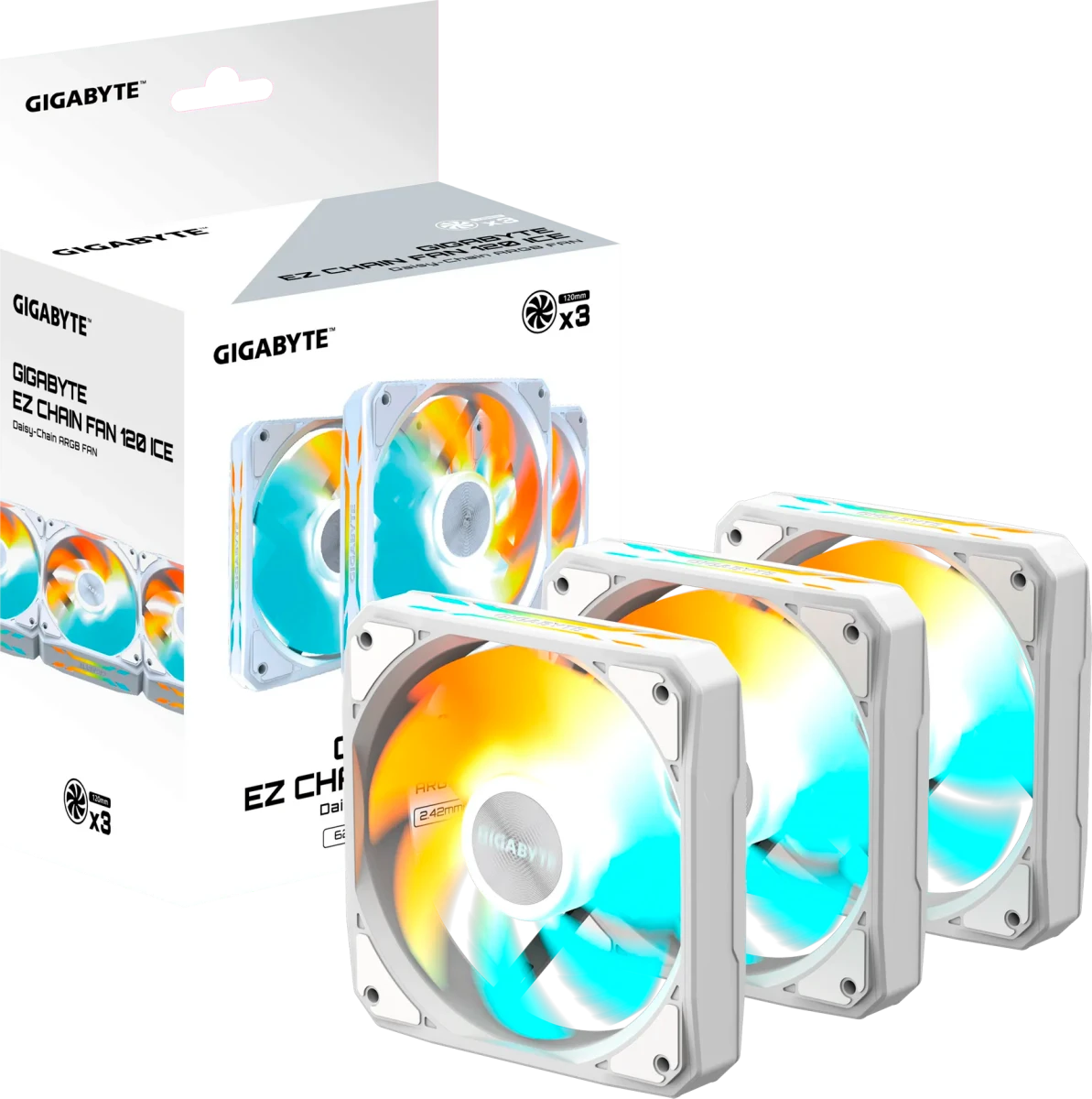 �������� ������������ Gigabyte EZ CHAIN FAN 120 ICE