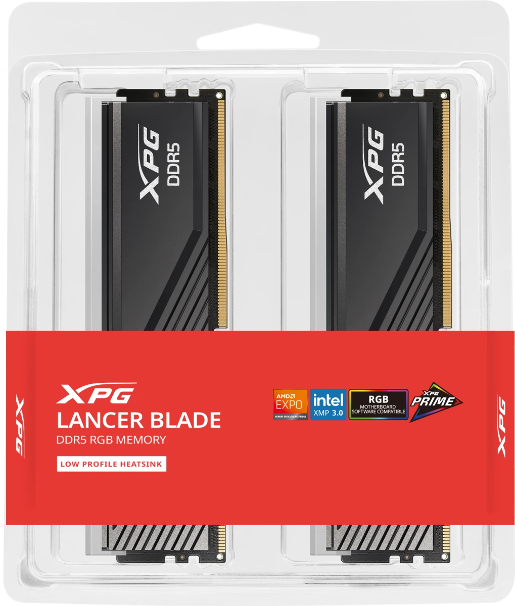 ����������� ������ 32GB DDR5 ADATA XPG Lancer Blade 6000MHz RGB Kit of 2 (AX5U6000C4816G-DTLABRBK)