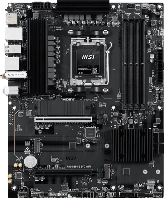 ����������� ����� MSI PRO B850-S EVO WIFI