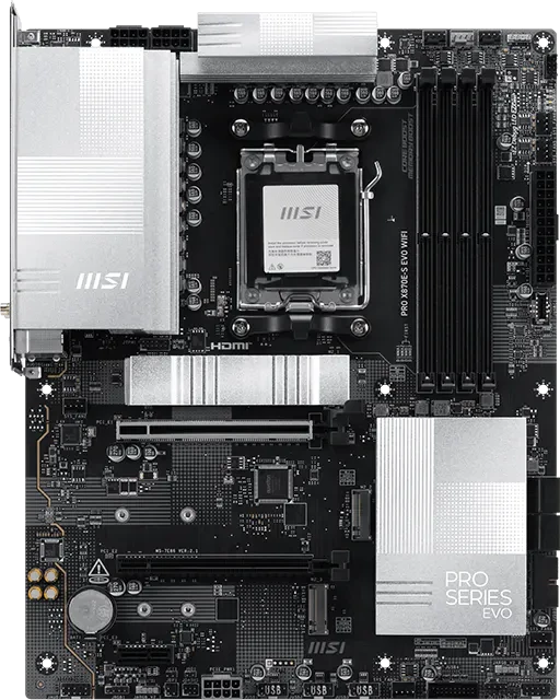 ����������� ����� MSI PRO X870E-S EVO WIFI