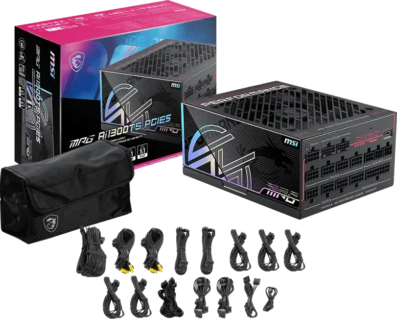 ���� ������� 1300W MSI MPG Ai1300TS PCIE5 (7ZPUB)
