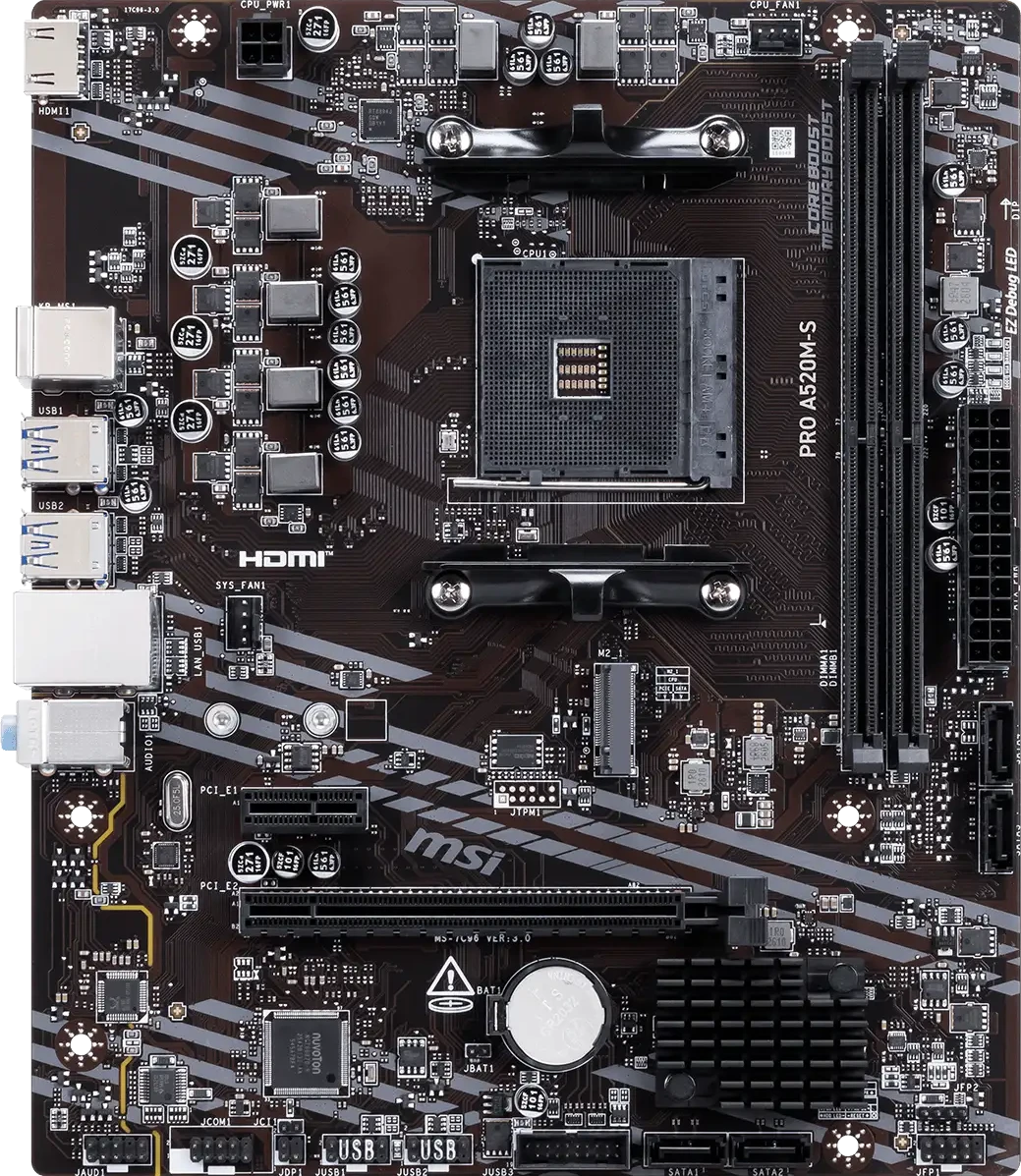 ����������� ����� MSI PRO A520M-S (PRO A520M-S)