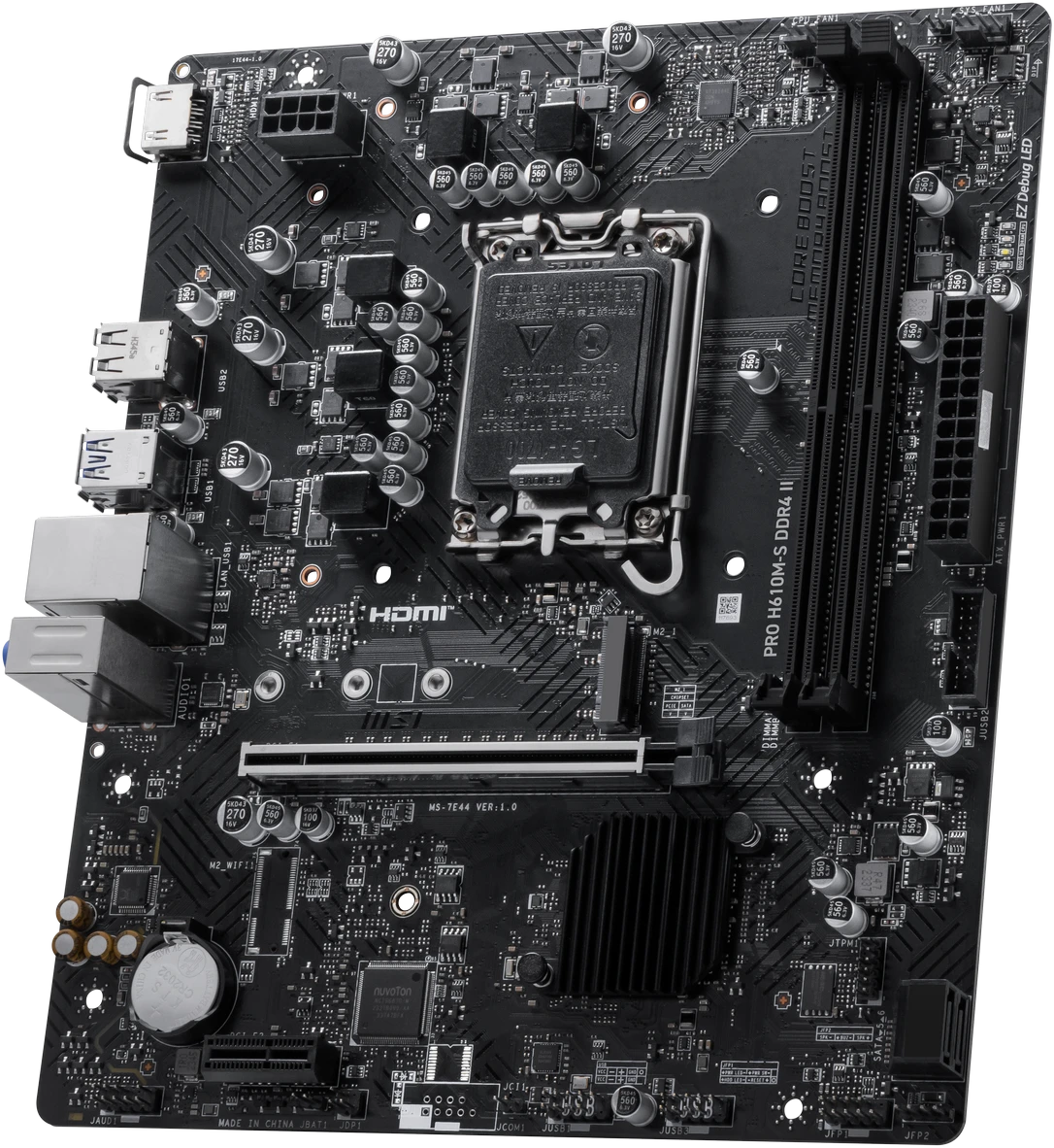 ����������� ����� MSI PRO H610M-S DDR4 II (PRO H610M-S DDR4 II)
