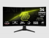  MSI 34" MAG 346CQ 1500R, Black, 21:9, VA, UWQHD, 1ms, 180Hz, 300cd, HDMI, DP (9S6-3DD71M-016)