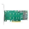 ������� LRNV95N8 PCIe x8 to 2-Port M.2 NVMe, Supports 2*M.2 NVMe SSD for 2230, 2242 LR-LINK (LRNV95N8)